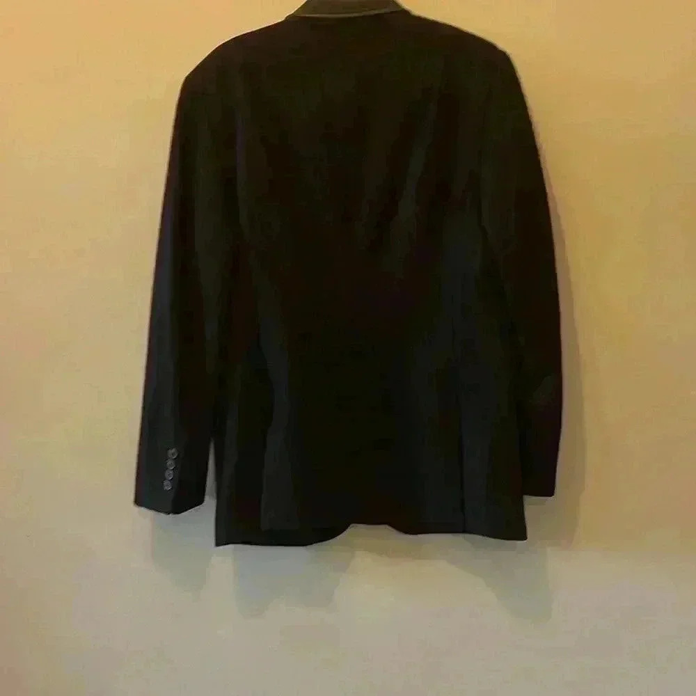 INC International Concepts Men’s Wool Blend Jacket Vegan Leather Accents SZ M - Picture 7 of 8